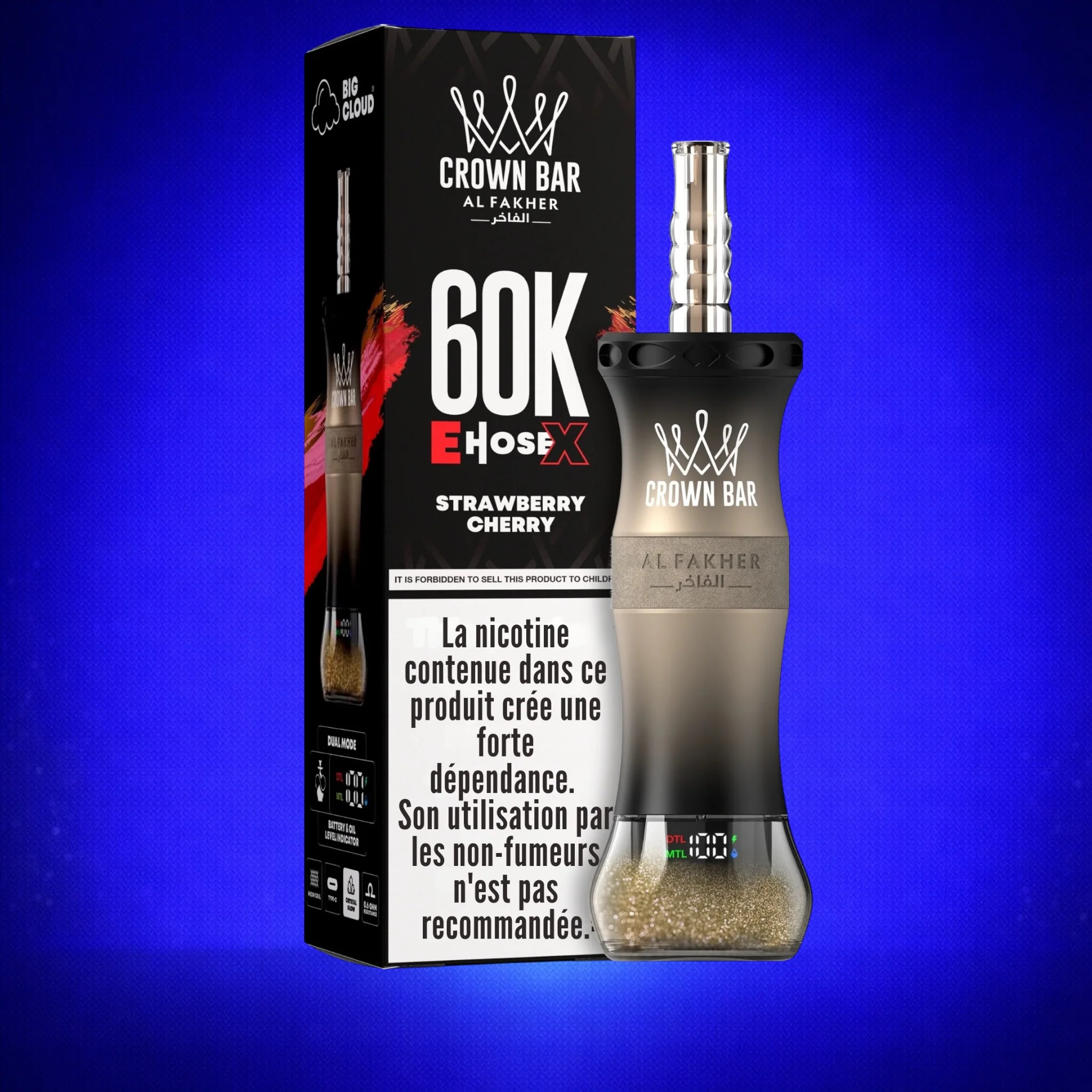 Puff Al Fakher 60K E-HoseX Crown Bar - Image 9